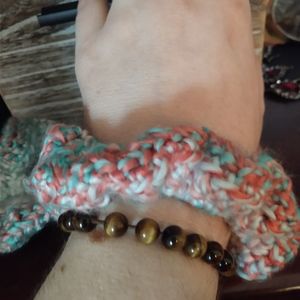 Handmade crochet scrunchies